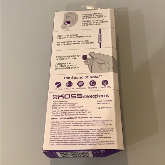 New - Koss in-ear buds - Picture 2 of 5